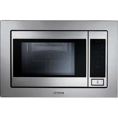 Smeg FME20TC3 Built In Microwave Oven and Grill in Stainless Steel